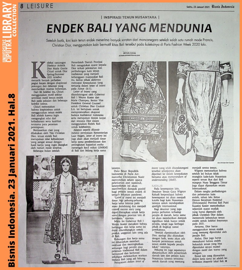 Produk Fashion Indonesia Yang Mendunia