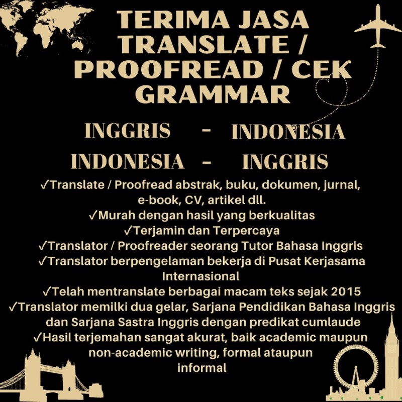 Terjemahan Bahasa Indonesia Ke Inggris Atau Sebaliknya