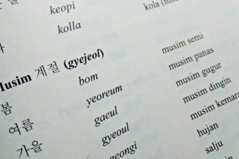 Bahasa Korea Selatan Dan Artinya